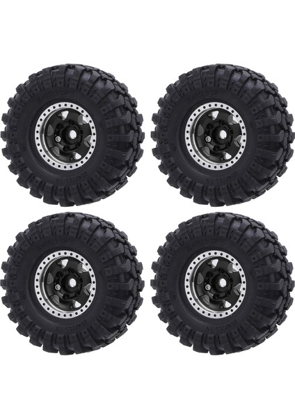 4 Adet 1.0 Oval Tekerlek Göbekleri Alüminyum Alaşımlı Göbek ve Lastik Lastik Seti 1/24 Ölçekli Tırmanma Araba Siyah (Yurt Dışından) fırsatları