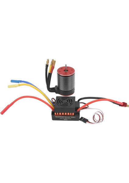Rc Fırçasız Esc Su Geçirmez Toz Geçirmez 5200KV 60A Evrensel Saf Bakır Traxxas Için Yüksek Güvenilir Esc Combo Set (Yurt Dışından)