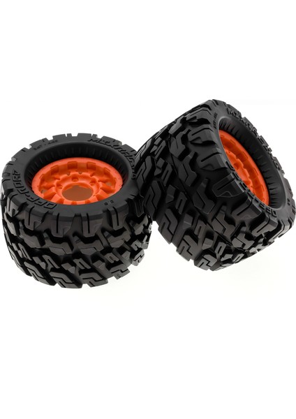 Uzaktan Kumanda Paletli Lastik Araba Turuncu Lastikler 120*72 * 69MM Için 4 Adet Yedek Kyosho Hpı Trax Canavar Mk2 Tamiya Eksenel 1/10 Uzaktan Kumanda Araba Tekerlekleri (Yurt Dışından)