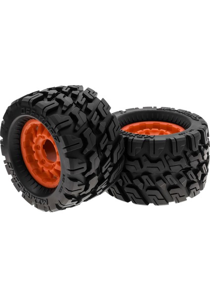 Uzaktan Kumanda Paletli Lastik Araba Turuncu Lastikler 120*72 * 69MM Için 4 Adet Yedek Kyosho Hpı Trax Canavar Mk2 Tamiya Eksenel 1/10 Uzaktan Kumanda Araba Tekerlekleri (Yurt Dışından) indirimleri