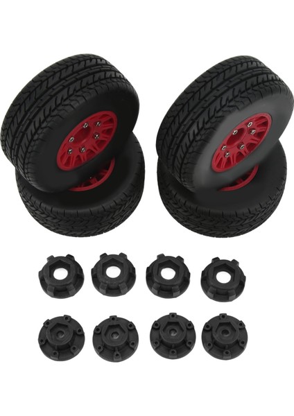 Rc Kısa Kulvar Kamyon Lastiği S Güçlü Yastıklama 1/10 Rc Kısa Kulvar Kamyon Tekerleği Için Hex Adaptörü ile Arrma Kırmızı (Yurt Dışından) fiyatları
