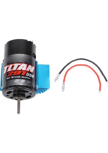 550 Rc Araba Motoru Evrensel Fırçalı Motor Mavi Isı Emici Eksenel SCX10 Hpı Redcat Jl 90046 29T 7.4-11.1 V (Yurt Dışından)