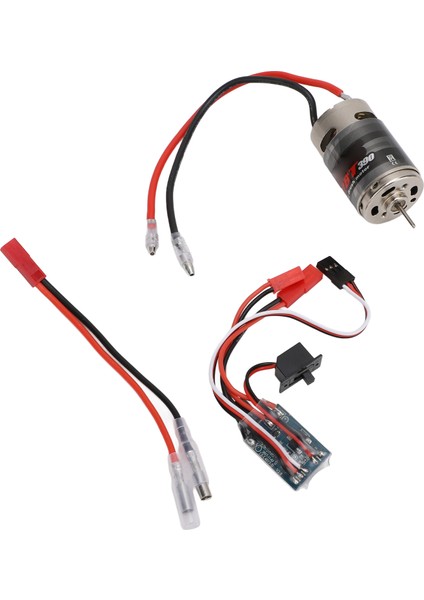 Rc Fırçalı Motor Esc Seti 28T 390 Fırçalı Motor ile 30A Fırçalanmış Esc Jst Dişi 4.0 mm Dişi Adaptör Kablosu Için 1/16 1/18 Rc Araba Tekne (Yurt Dışından) modelleri
