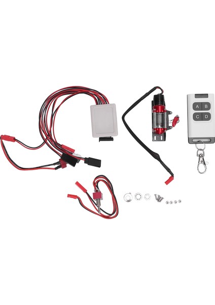 Rc Araba Vinç Jst Fiş 1/10 Ölçekli Rc Paletli Metal Vinç Uzaktan Kumanda Alıcısı ile T Fiş Bağlantı Kablosu (Yurt Dışından)