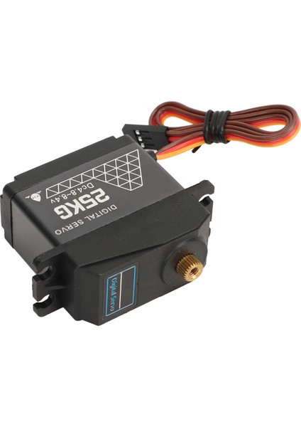 Rc Dijital Servo 25KG Dc 4.8‑8.4 V Çift Bilyalı Rulman Su Geçirmez Dijital Direksiyon Servo 1/10 1/12 Rc Araba Rc Robot (Yurt Dışından) modelleri