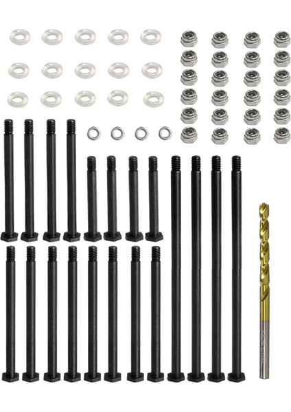 Rc Araba Süspansiyon Pimi Seti Orta Karbonlu Çelik Ön Arka Süspansiyon Pimleri Matkap Ucu Somun O Ring Yıkayıcılar Xrt 1/6 (Yurt Dışından)