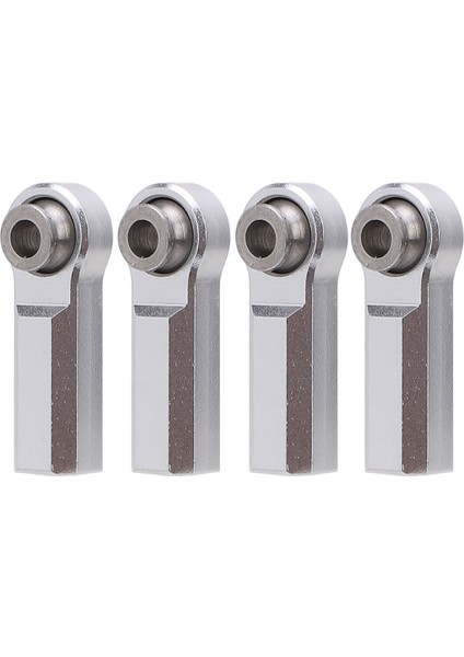 4 Adet Metal Küresel Mafsal Alaşım 1/10 Model Araba Için 7.0 mm Çap M4 Iplik Rc Araba Küresel Mafsal 4 Düz Gümüş (Yurt Dışından)