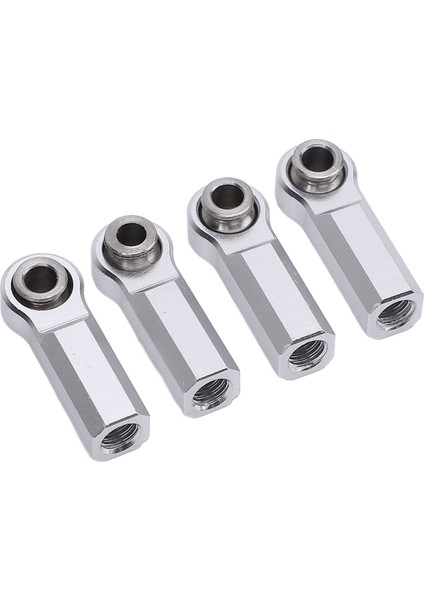 4 Adet Metal Küresel Mafsal Alaşım 1/10 Model Araba Için 7.0 mm Çap M4 Iplik Rc Araba Küresel Mafsal 4 Düz Gümüş (Yurt Dışından)