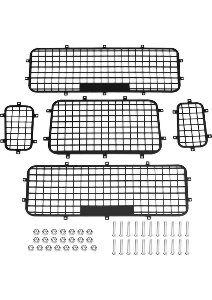 Traxxas Trx-4 1/10 Ölçekli Rc Paletli Araba Için 5 Adet Metal Pencere Koruma Ağı (Yurt Dışından)