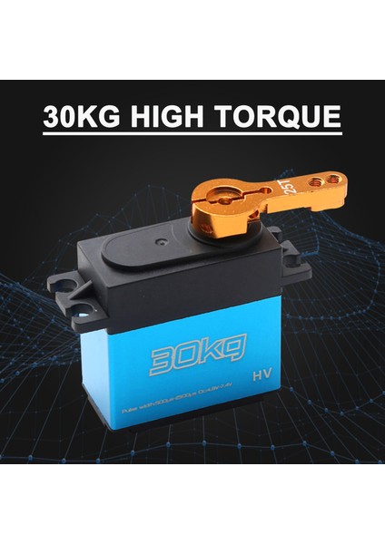 Dijital Servo 30KG 2 Adet Yüksek Tork 270° Paslanmaz Çelik Dişli Servo 1/8 1/10 1/12 Ölçekli Rc Arabalar Robot Manipülatör 25T Kol (Yurt Dışından) modelleri