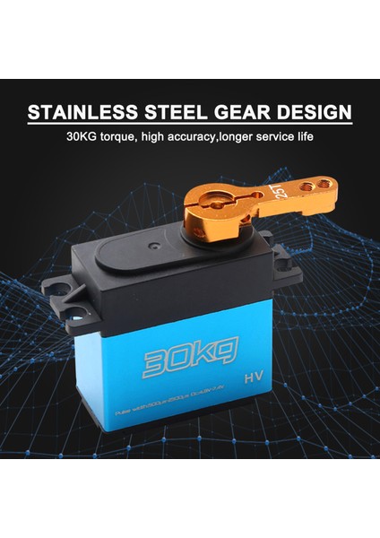 Dijital Servo 30KG 2 Adet Yüksek Tork 270° Paslanmaz Çelik Dişli Servo 1/8 1/10 1/12 Ölçekli Rc Arabalar Robot Manipülatör 25T Kol (Yurt Dışından) fırsatları