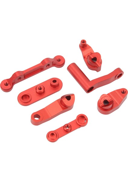 Rc Direksiyon Tertibatı Alüminyum Alaşımlı Yükseltme Parçası Rc Direksiyon Kolu Seti Losı Baja Rey Rock Rey 1/10 Rc Arabalar Kırmızı (Yurt Dışından) indirimleri