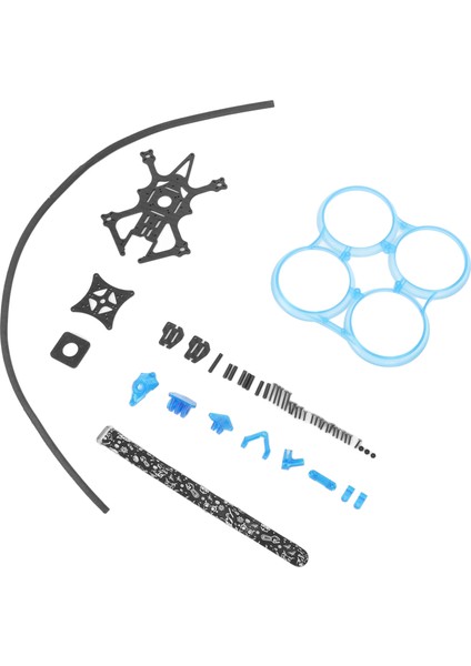 2.5 Inç Ters Raf Çerçevesi 112MM Dingil Mesafesi Drone Aksesuarları Abs Çarpışma Önleme Koruma Halkası Canavar Mavi (Yurt Dışından) fiyatları