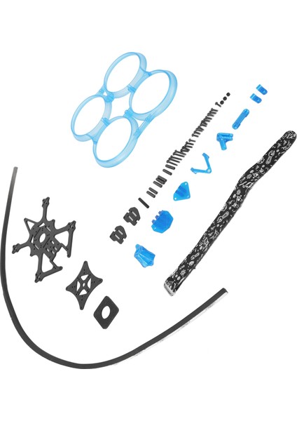 2.5 Inç Ters Raf Çerçevesi 112MM Dingil Mesafesi Drone Aksesuarları Abs Çarpışma Önleme Koruma Halkası Canavar Mavi (Yurt Dışından) fırsatları