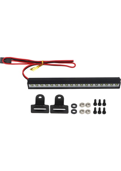 Rc Araba Tavan Lambası 18 Leds Beyaz Işık Evrensel Alüminyum Alaşım Kabuk Rc Araba Işık Çubuğu 1/8 1/10 1/12 1/14 Rc Paletli (Yurt Dışından)