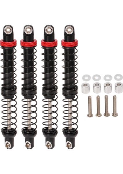 4 Adet Rc Amortisör Evrensel Cnc Işlenmiş Alüminyum Alaşımlı Yüksek Mukavemetli Rc Bahar Damperi 120MM (Yurt Dışından)