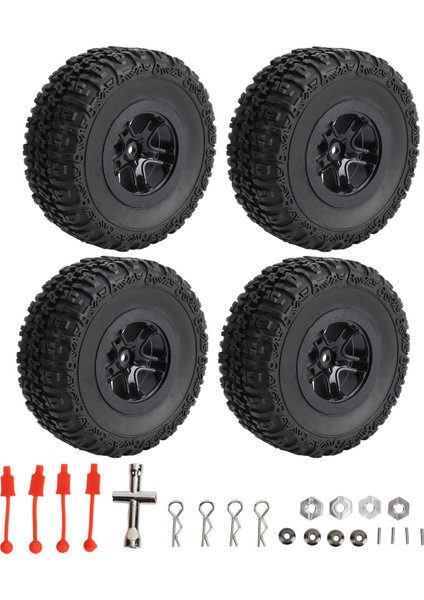 Adet Rc Kısa Mesafe Kamyon Lastiği Profesyonel Yüksek Simülasyon Rc Lastikleri Traxxas Slash 1/10 Rc Araba Siyah Için Yedek (Yurt Dışından)