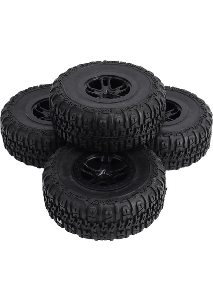 Adet Rc Kısa Mesafe Kamyon Lastiği Profesyonel Yüksek Simülasyon Rc Lastikleri Traxxas Slash 1/10 Rc Araba Siyah Için Yedek (Yurt Dışından) modelleri