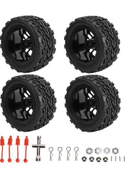 4 Adet 1/10 Ölçekli Kısa Mesafe Kamyon Lastikleri Rc Tekerlekleri Traxxas Slash 1/10 Uzaktan Kumandalı Araba Için Lastikler (Yurt Dışından)