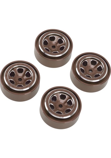 4 Adet 1.3 Inç Jantlar Jant Alüminyum Alaşım 6 Delik Jant Hub Traxxas TRX4M 1/18 Rc Paletli Bronz (Yurt Dışından) modelleri