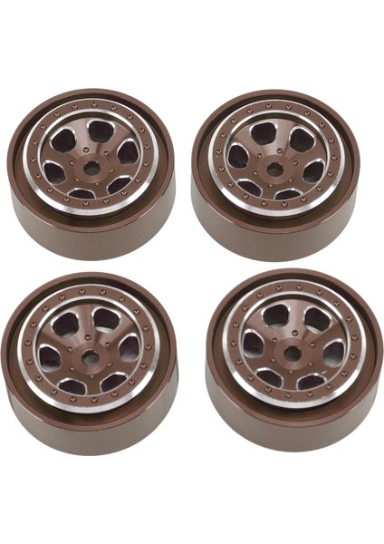4 Adet 1.3 Inç Jantlar Jant Alüminyum Alaşım 6 Delik Jant Hub Traxxas TRX4M 1/18 Rc Paletli Bronz (Yurt Dışından) fırsatları