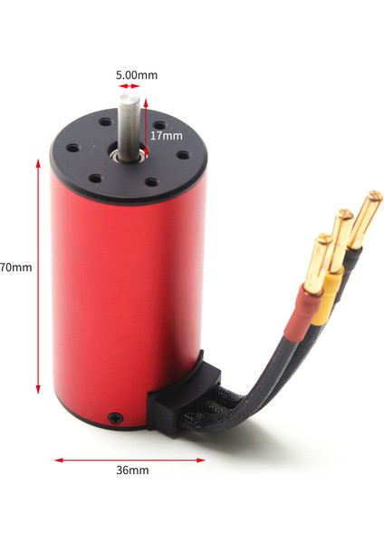 S3670 2150KV Fırçasız Motor Sensörsüz Su Geçirmez Motor Değiştirme Için Hsp Hpı Traxxas 1/8 Rc Araba Kamyon (Yurt Dışından) modelleri