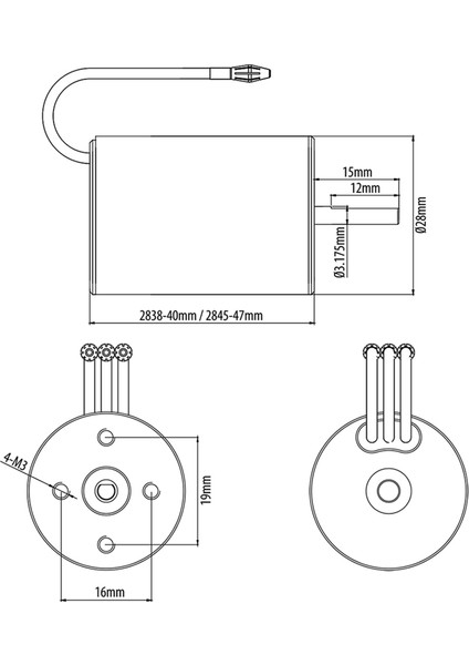 S2845 4400KV Fırçasız Motor Su Geçirmez Motor Değiştirme Traxxas Trx4 Hsp 1/12 Rc Araba Için (Yurt Dışından) modelleri
