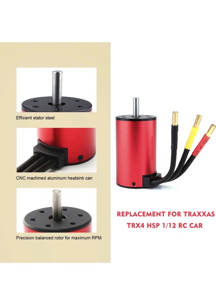 S2845 4400KV Fırçasız Motor Su Geçirmez Motor Değiştirme Traxxas Trx4 Hsp 1/12 Rc Araba Için (Yurt Dışından) fırsatları