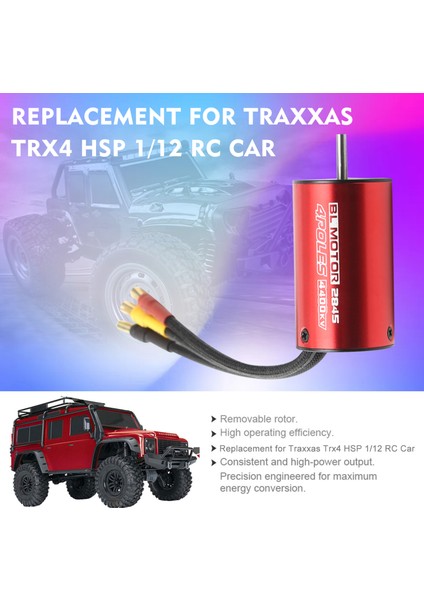 S2845 4400KV Fırçasız Motor Su Geçirmez Motor Değiştirme Traxxas Trx4 Hsp 1/12 Rc Araba Için (Yurt Dışından) indirimleri