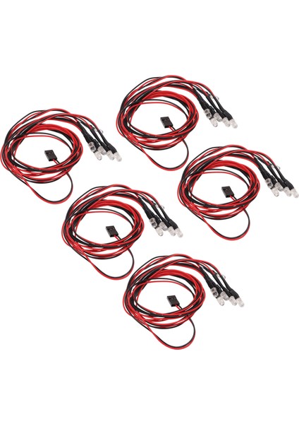 5 Adet Rc Araba LED Işık Kiti 24.8 In 6led Parça Başına Dalı Silikon Kolay Kullanım 6leds Rc Araba Işık Rc Araba Gövde Uçak (Yurt Dışından) modelleri