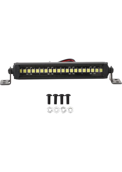 Işık Çubuğu 20 Leds Yüksek Parlaklık Alüminyum Tek Sıra Simüle Tavan Işığı 1/10 Rc Paletli Araba Için (Yurt Dışından)
