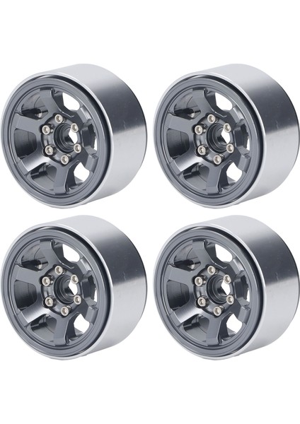 4 Adet Rc Tekerlek Hub Seti Alüminyum Alaşımlı Cnc Rc Tekerlek Jant Hub 1.9 In Lastik Sırtı Titanyum (Yurt Dışından)