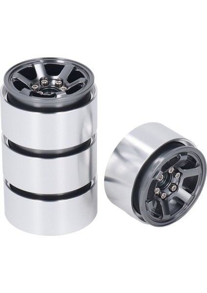 4 Adet Rc Tekerlek Hub Seti Alüminyum Alaşımlı Cnc Rc Tekerlek Jant Hub 1.9 In Lastik Sırtı Titanyum (Yurt Dışından)