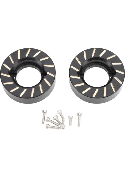 2 Adet Ağır Pirinç Tekerlek Knuckle Karşı Ağırlıklar Için Fit SCX10 Iı 90046 Rc Paletli Araba Yükseltme Parçaları Siyah (Yurt Dışından)
