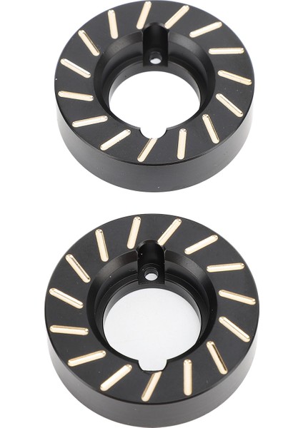 2 Adet Ağır Pirinç Tekerlek Knuckle Karşı Ağırlıklar Için Fit SCX10 Iı 90046 Rc Paletli Araba Yükseltme Parçaları Siyah (Yurt Dışından)