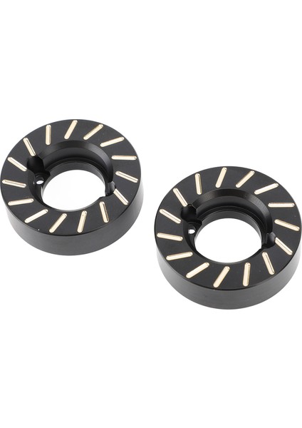 2 Adet Ağır Pirinç Tekerlek Knuckle Karşı Ağırlıklar Için Fit SCX10 Iı 90046 Rc Paletli Araba Yükseltme Parçaları Siyah (Yurt Dışından)