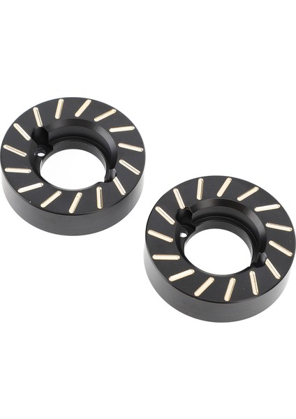2 Adet Ağır Pirinç Tekerlek Knuckle Karşı Ağırlıklar Için Fit SCX10 Iı 90046 Rc Paletli Araba Yükseltme Parçaları Siyah (Yurt Dışından)