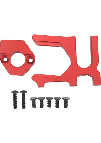 Rc Motor Montajı Yüksek Sertlik Alüminyum Alaşımlı Cnc Işleme Rc Motor Montajı Tabanı Arrma 1/7 1/8 Serisi Rc Arabalar Kırmızı (Yurt Dışından)