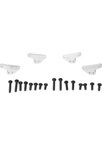 2 Pairs Rc Cnc Şok Kulesi Dağı Alüminyum Alaşımlı Aşınmaya Dalı Ön Arka Şok Kulesi Dağı Traxxas 1/10 Maxx Gümüş (Yurt Dışından)