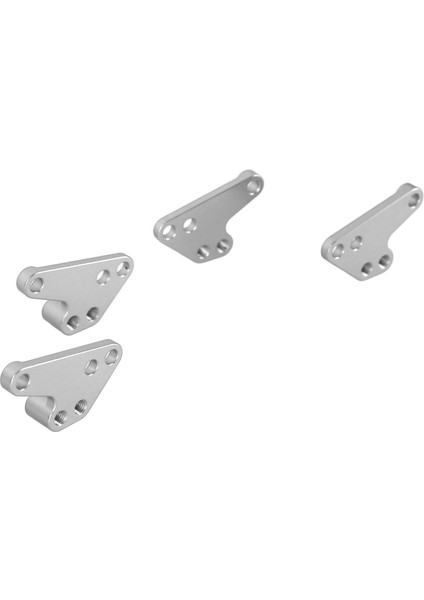 2 Pairs Rc Cnc Şok Kulesi Dağı Alüminyum Alaşımlı Aşınmaya Dalı Ön Arka Şok Kulesi Dağı Traxxas 1/10 Maxx Gümüş (Yurt Dışından) modelleri