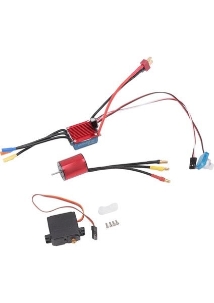 S2430 5800KV Fırçasız Motor 25A Fırçasız Esc 2.2kg Metal Servo Seti 1/16 1/18 Rc Araba Için (Yurt Dışından)