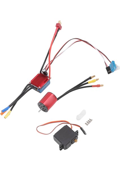 S2430 5800KV Fırçasız Motor 25A Fırçasız Esc 2.2kg Metal Servo Seti 1/16 1/18 Rc Araba Için (Yurt Dışından)