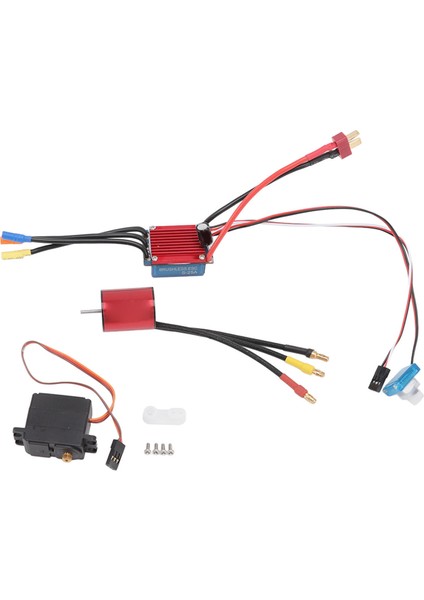 S2430 5800KV Fırçasız Motor 25A Fırçasız Esc 2.2kg Metal Servo Seti 1/16 1/18 Rc Araba Için (Yurt Dışından)