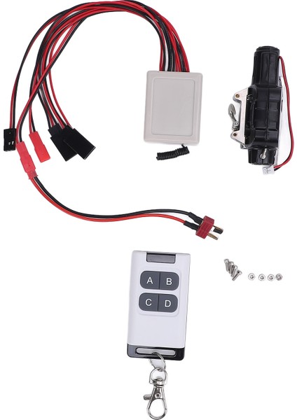 Rc Araba Vinç Simüle 1/10 Ölçekli Rc Model Paletli Araba Metal Vinç Bağlantı Hattı ve Uzaktan Kumanda Eksenel Siyah (Yurt Dışından)