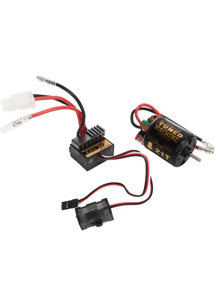 Rc Fırçalı Motor Esc Kiti Harici Karbon Fırça Su Geçirmez 540 Fırça Motoru 320A Esc Için Tamiya Fiş 21T (Yurt Dışından)