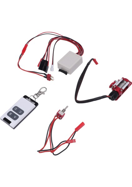 Rc Metal Vinç Uzaktan Kumanda ile 1/10 Ölçekli Model Araç Araç Kiti Evrensel Jst Fiş T Fiş Adaptörü Kablosu Kırmızı (Yurt Dışından) modelleri