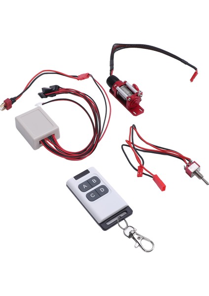 Rc Metal Vinç Uzaktan Kumanda ile 1/10 Ölçekli Model Araç Araç Kiti Evrensel Jst Fiş T Fiş Adaptörü Kablosu Kırmızı (Yurt Dışından) fırsatları