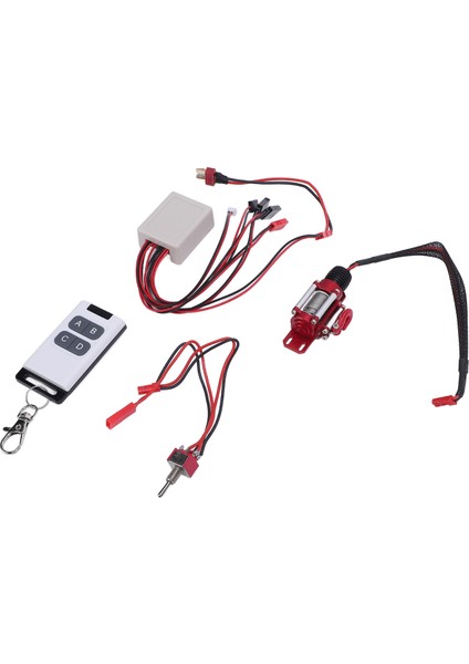 Rc Metal Vinç Uzaktan Kumanda ile 1/10 Ölçekli Model Araç Araç Kiti Evrensel Jst Fiş T Fiş Adaptörü Kablosu Kırmızı (Yurt Dışından) indirimleri