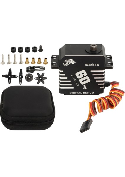 Servo Motor Metal Dişli Dijital 60 kg Servo Motor Aksesuar Seti Kiti Için 1/10 1/8 1/5 (Yurt Dışından)