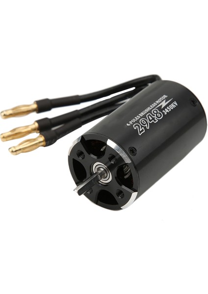 Aşmak Için 3.175 mm 2948 Deniz Motoru Hobi 4 Kutuplu Endüktif Olmayan Fırçasız Motor(Siyah 3450KV) (Yurt Dışından)